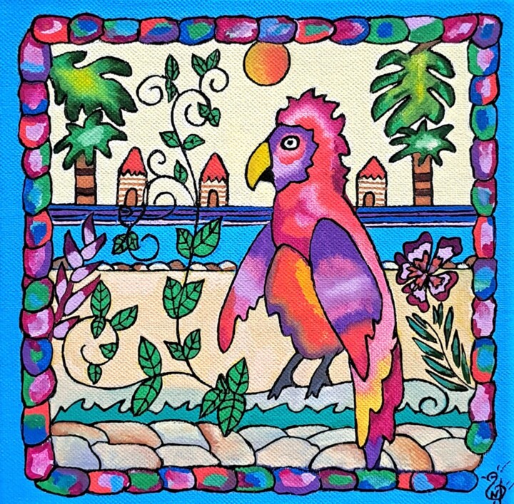 绘画,  7.9x7.9 in 