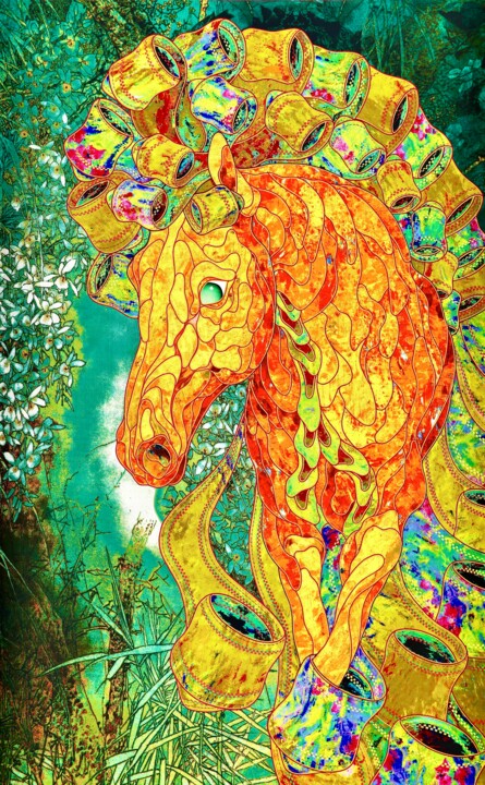 Rozzi Art textile, 57x36 in
