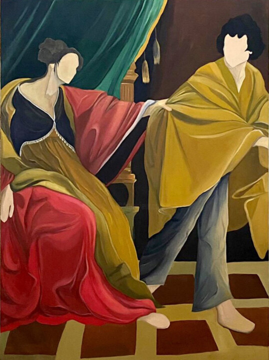 The Mischief 绘画, 48x36 in