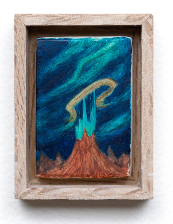 La naissance du monde Pintura, 1,6x1,1 in