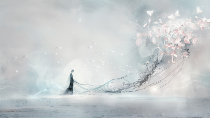 Arte digitale intitolato "The Silent Path #10…" da Olga Sukhikh (Lolly Shine), Opera d'arte originale, Stampa digitale