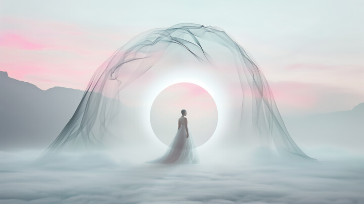 Arte digitale intitolato "Sphere of Rising #1…" da Olga Sukhikh (Lolly Shine), Opera d'arte originale, Stampa digitale