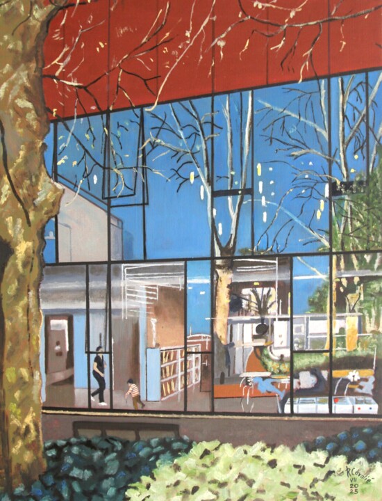 N° 1281 Le Point du Jour. Côté Jardin. 绘画, 24x18.1 in