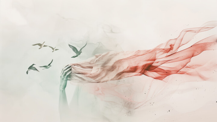 Arte digitale intitolato "The Bloom of Releas…" da Olga Sukhikh (Lolly Shine), Opera d'arte originale, Stampa digitale
