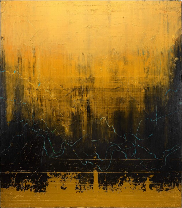Painting titled "End of Beginning" by Nemanja Nikolic, Original Artwork, Acrylic