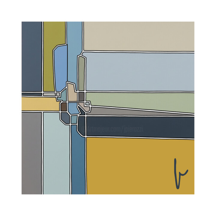 Arts numériques intitulée "Nulla dies sine lin…" par Jean Paul Pierozzi, Œuvre d'art originale, Peinture numérique