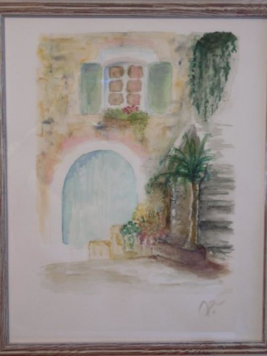 Peinture intitulée "Bormes les Mimosas" par Nathalie Torrents, Œuvre d'art originale