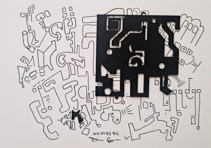 NV111267G Desenho, 5,8x8,3 in