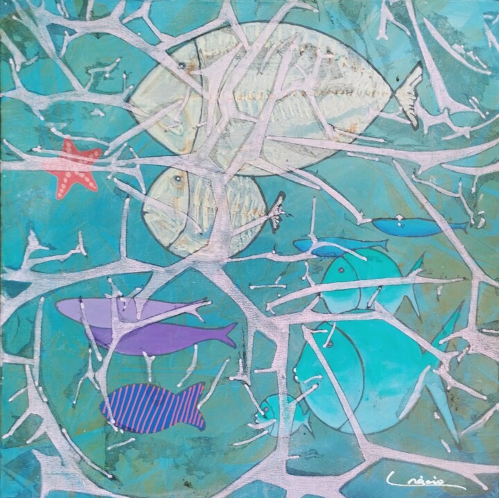 绘画,  19.7x19.7 in 
