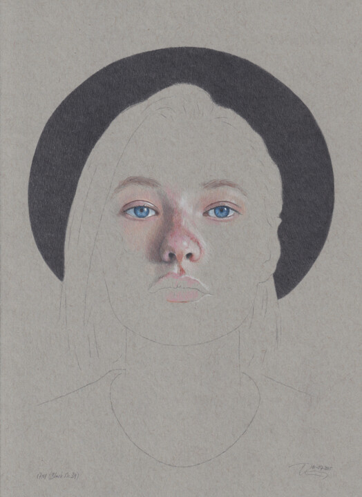 "Black Nr. 39 (17:01)" 图画, 11.9x8.6 in