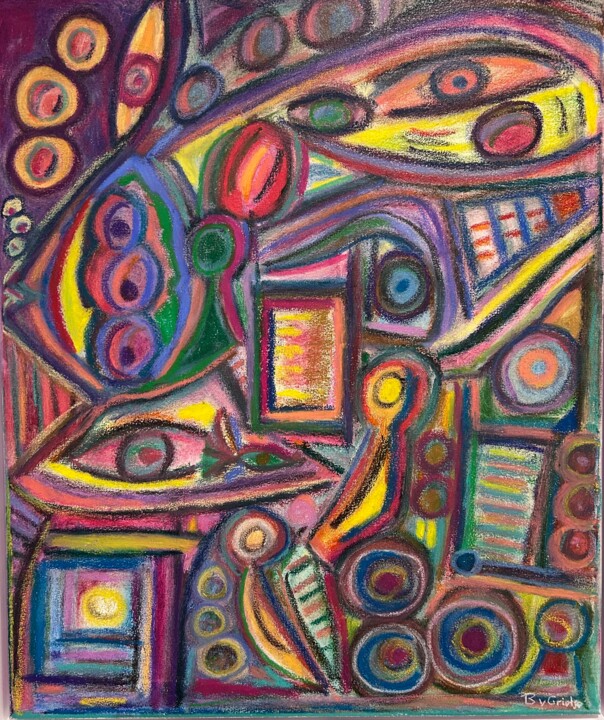 Fantasia 1 Painting, 23.6x19.7 in