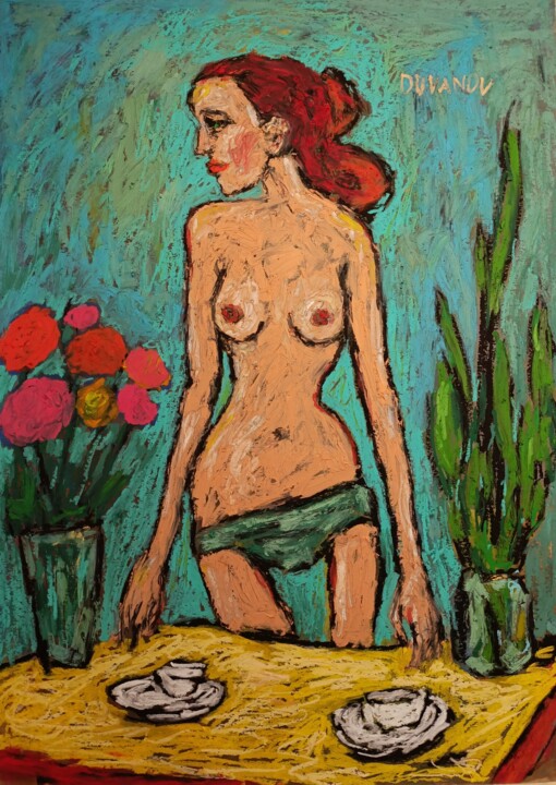 Morning 绘画, 27.6x19.7 in