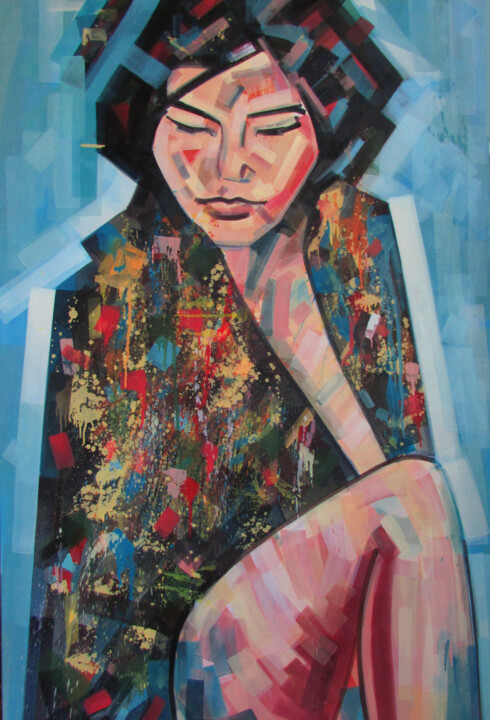 DeLight Keeper Soul 绘画, 59.1x39.4 in