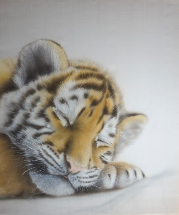 Where Dreams Begin – silk painting Painting, 25.6x20.5 in