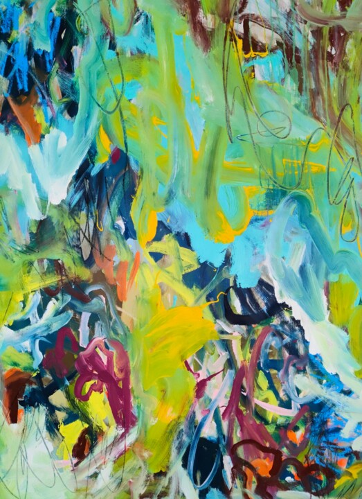 Peinture intitulée "Stay with me" par Emily Starck, Œuvre d'art originale, Acrylique Monté sur Châssis en bois