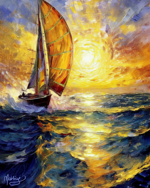 Whispers of Wind | Sail 002 Digitale Kunst
