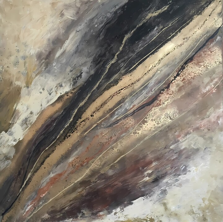 Elemental Flow 绘画, 23.6x23.6 in