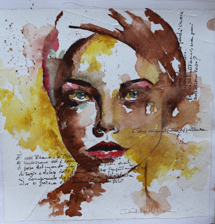 Schilderij getiteld "confusion" door Donatella Marraoni, Origineel Kunstwerk, Olie