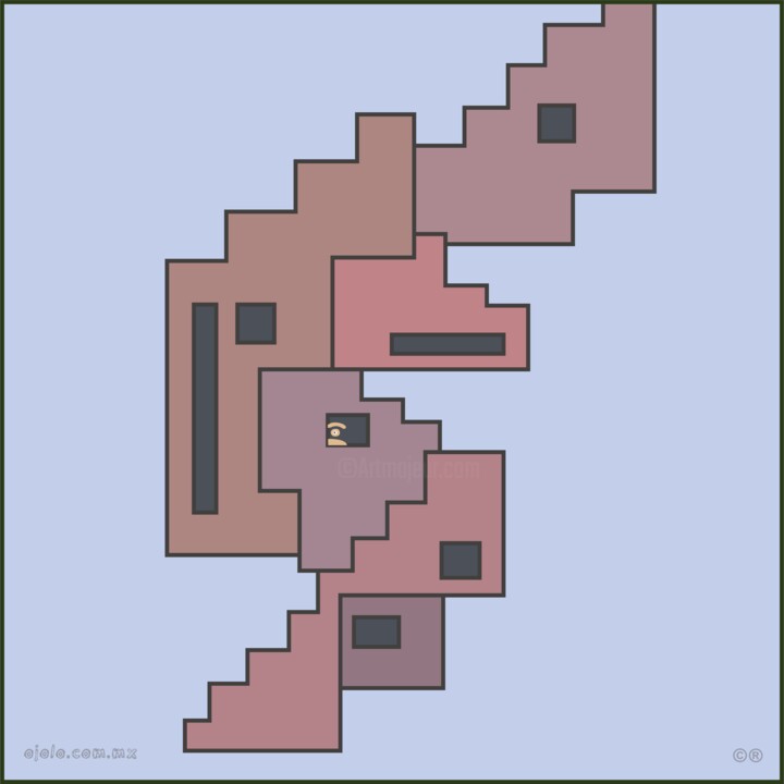 constructo vi-gital 19 alt 数字艺术, 30x30 in
