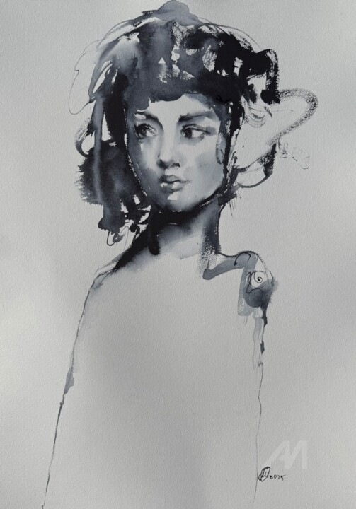 “Black vanilla” 图画, 16.5x11.7 in