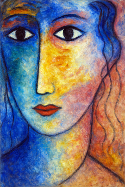 Portrait de Femme Digital Arts, 23.6x15.8 in