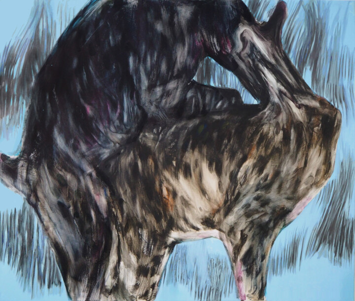 Painting titled "Deep connection II" by Cynthia Gregorova, Original Artwork, Acrylic