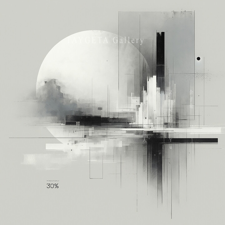 Into the Depths of the Void III Dijital Sanat, 23,6x23,6 in