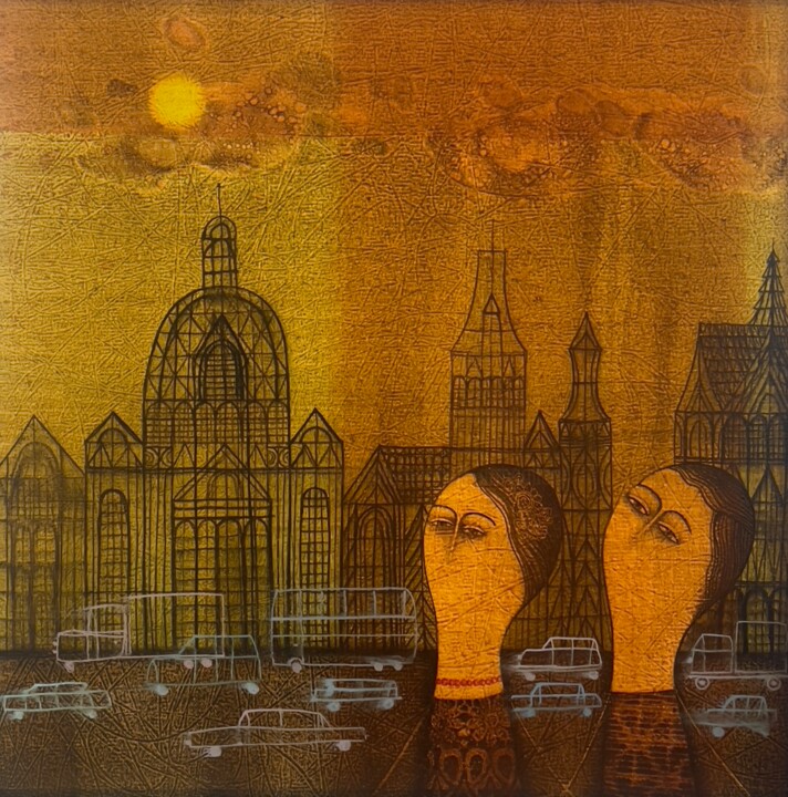 绘画,  15.8x15.8 in 