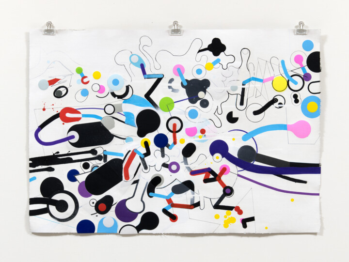 Drawing titled "Untitled (20250702)" by Kazuhiro Higashi, Original Artwork, Acrylic