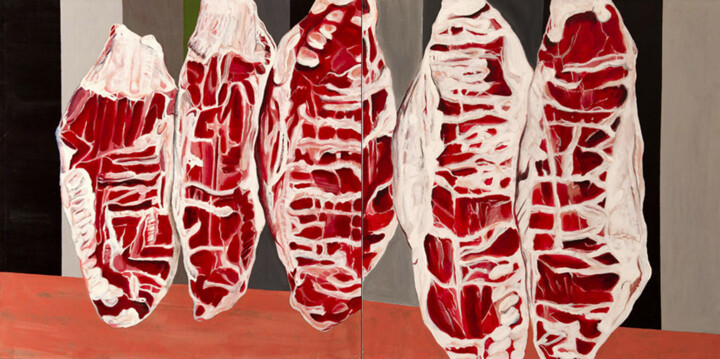 Tin Soldier 绘画, 35.4x70.9 in
