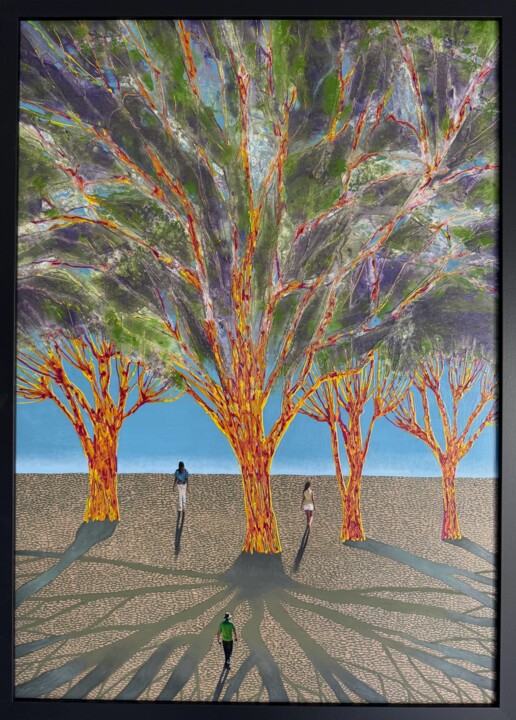 Painting titled "Beyond the Dream of…" by Stefano Pallara, Original Artwork, Acrylic