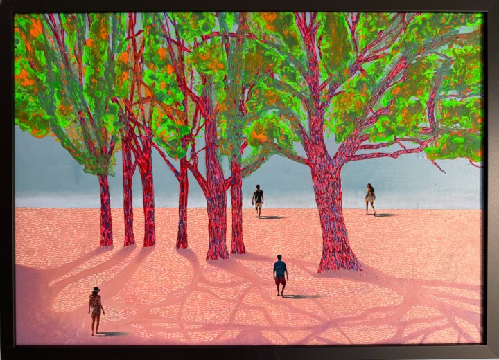 Painting titled "Beyond the Dream of…" by Stefano Pallara, Original Artwork, Acrylic