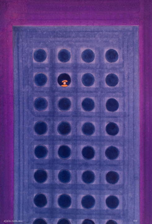 constructo visual 23 绘画, 38x25.5 in