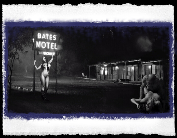 ""There-are-no-more-rooms-available""- Kolaj, 30,3x44,1 in