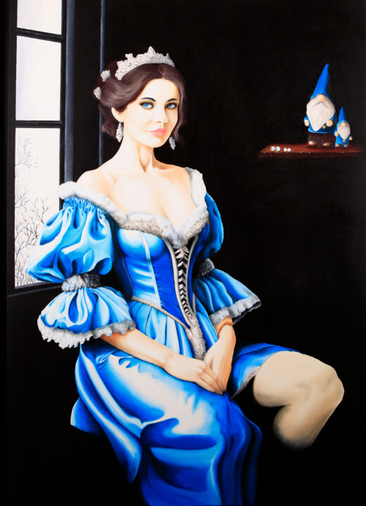 Contemplation 绘画, 36.2x25.6 in