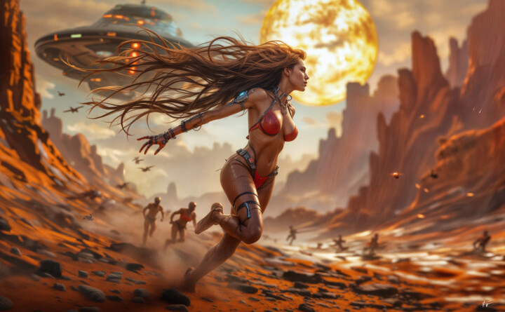 Sci-Fi Girls_1010 数字艺术
