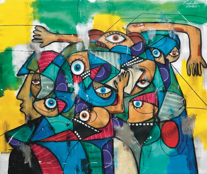 Emeute graphique 绘画, 39.4x47.2 in