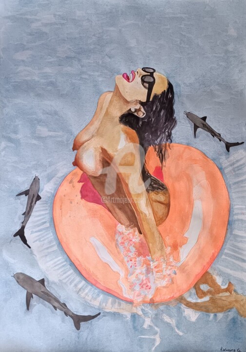 Liberty 绘画, 39.4x27.6 in