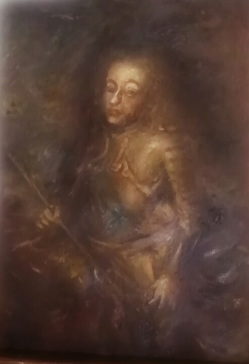 绘画 标题为“Portrait d'une Duch…” 由Amazeigh Bouzékri, 原创艺术品, 油