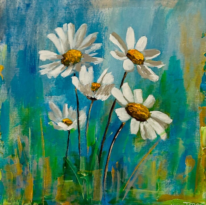Jardín 2 Painting, 11.8x11.8 in