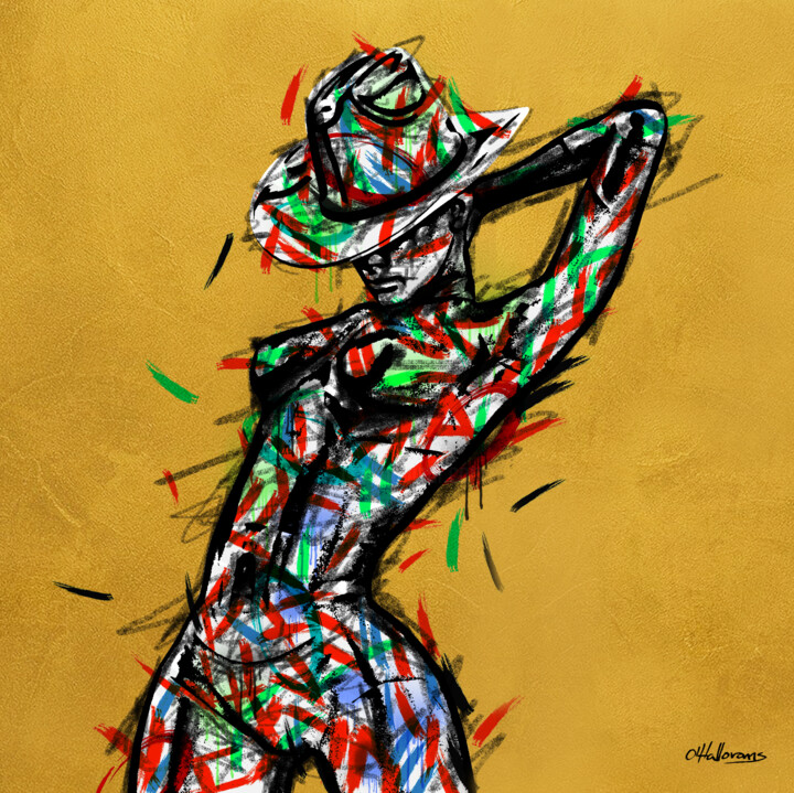 Painting titled "Territorio marcado" by Barón O'Hallorans, Original Artwork, Acrylic