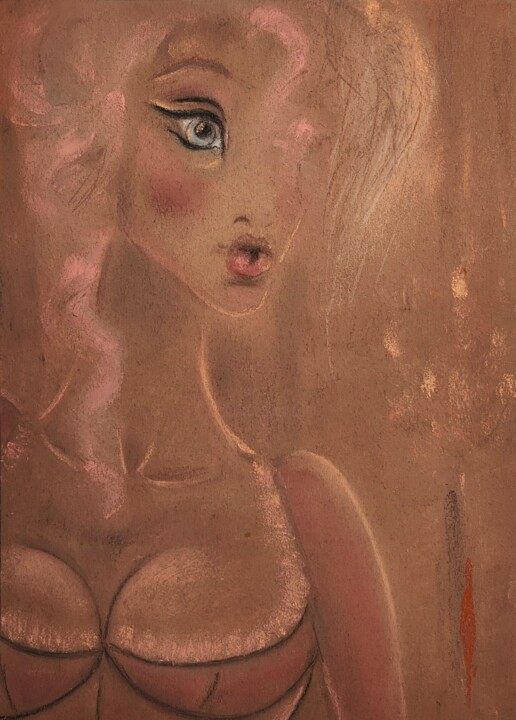 Candelabra.Pink dress Resim, 11,8x8,3 in