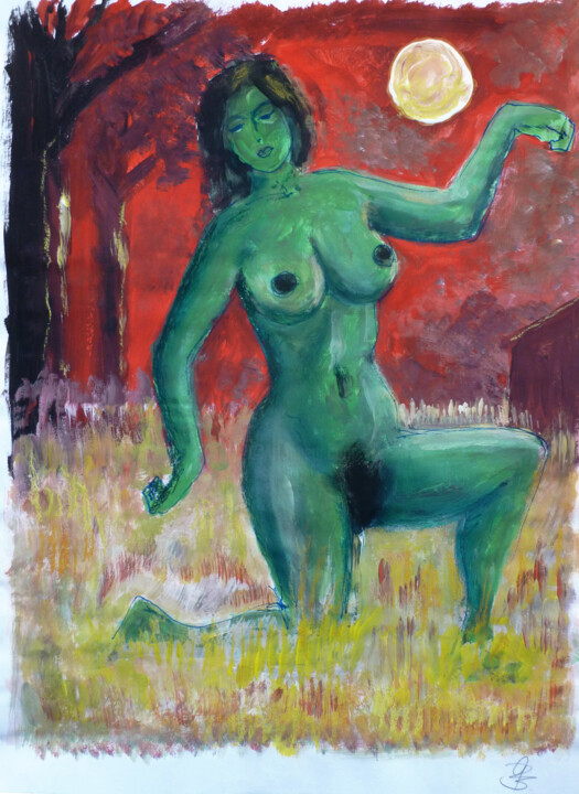 Wiesenballett in Falschfarben. Tablo, 16,1x11,8 in