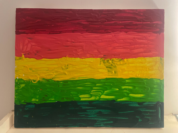 Painting titled "The AroFlux experie…" by Yeshaya Dank, Original Artwork, Acrylic Mounted on Wood Stretcher frame