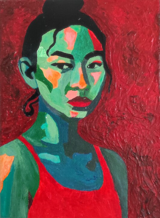 No Apologies (from the “Unapologetic” series) 绘画, 9.5x7.1 in