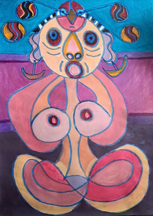 Schilderij,  16,5x13,8 in 