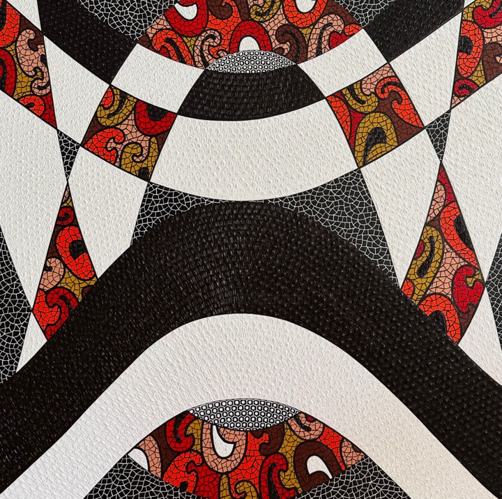 Painting titled "Kraft des Universums" by Olena Linse, Original Artwork, Oil