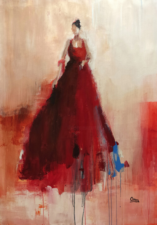 Pintura titulada "w-n28" por Oscar Alvarez, Obra de arte original, Acrílico