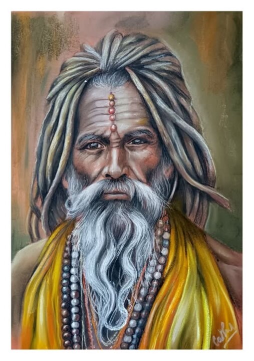 sadhu doux Рисунок, 15,8x11,8 in
