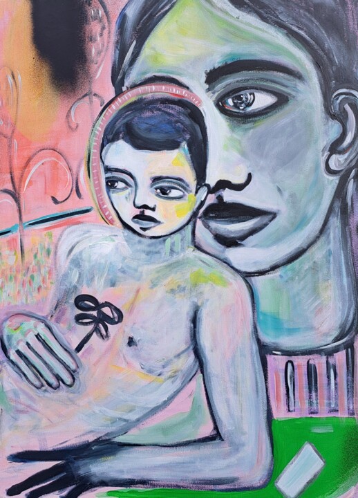 La sieste 绘画, 31.5x23.6 in